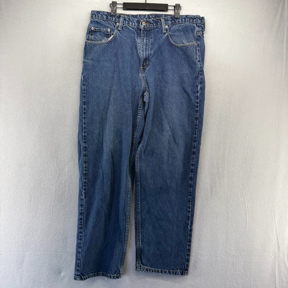 Vintage Polo Ralph Lauren Jeans Mens 38x32 Fits 36x31 Loose Baggy Flag patch y2k - Picture 2 of 10